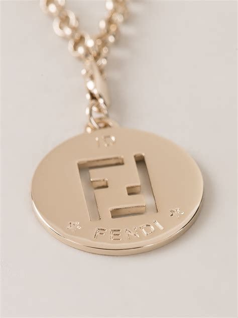 fendi charm necklace|women's fendi earrings.